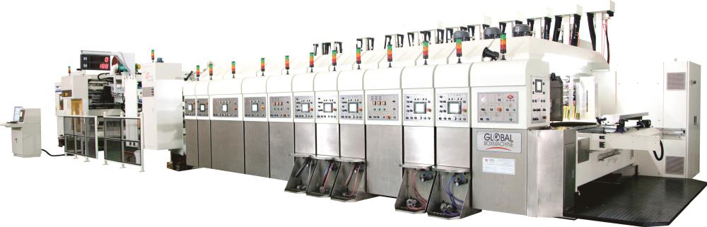 KL-型移動式自動印刷開槽模切折疊粘箱聯(lián)動線（上印下折式，上下印下折式）